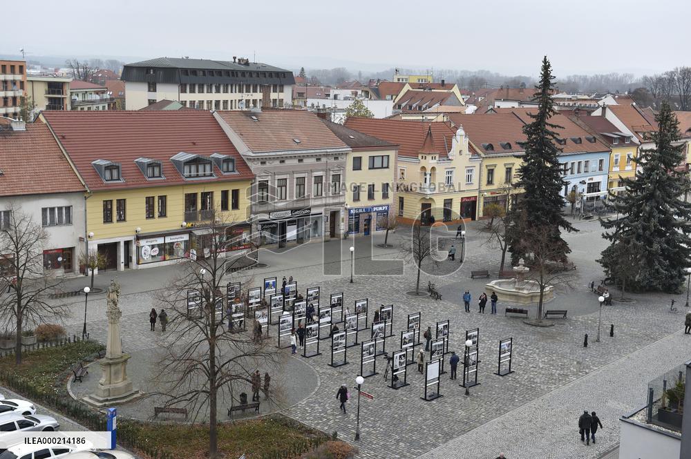 A touring exhibition of photographs from the archives of the Czech News Agency (CTK), The Moments of the Century exhibition