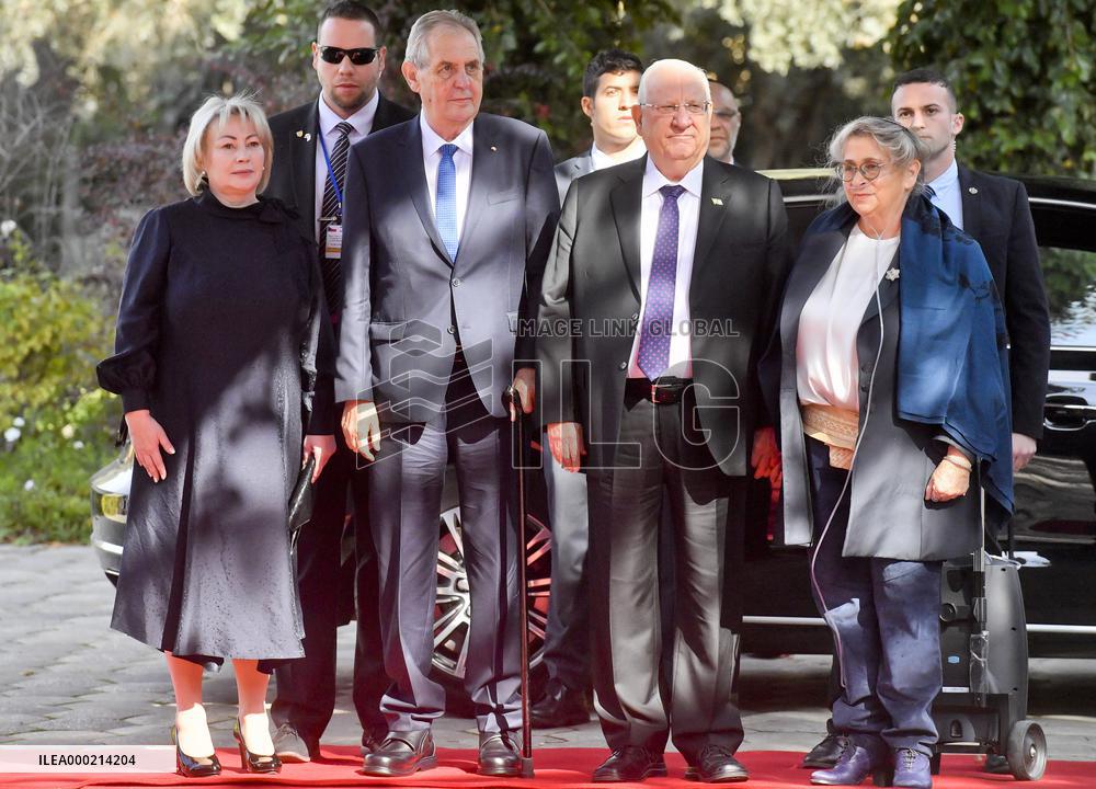 Milos Zeman, Reuven Rivlin, Nechama Rivlin, Ivana Zemanova
