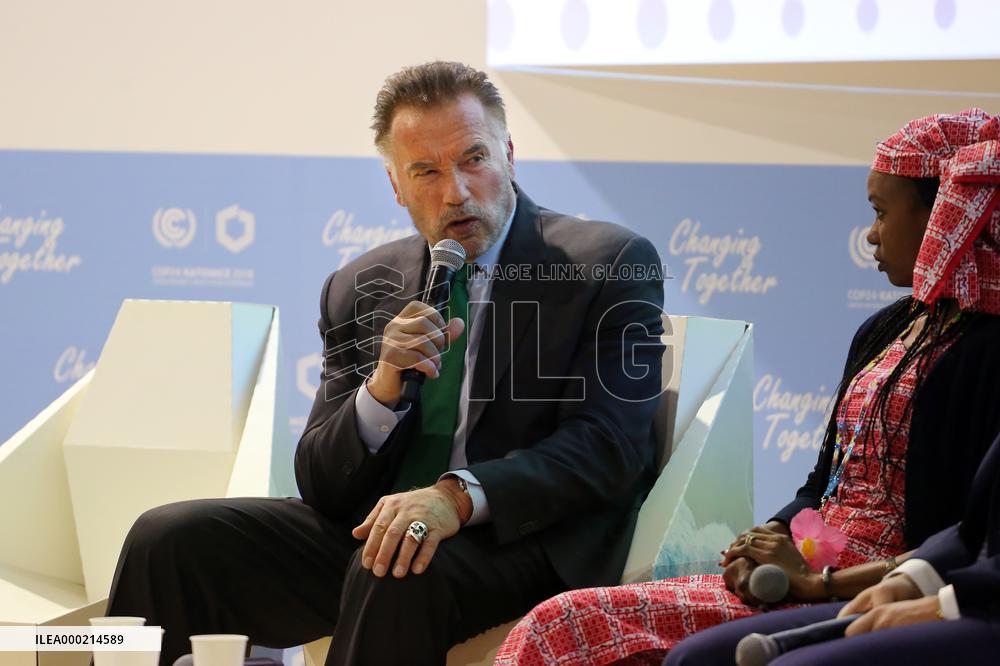 COP 24 conference, Arnold Schwarzenegger Governor