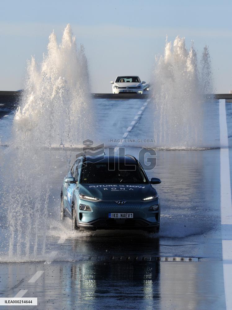 electric car, test circuit, driving course