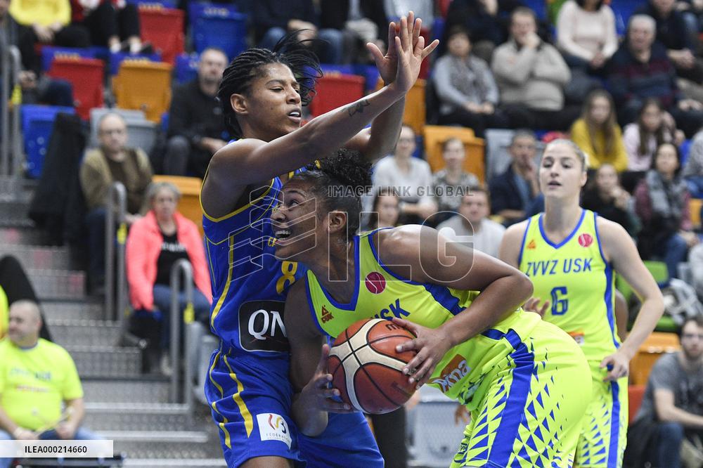 Celeste Trahan-Davis, Alyssa Thomas, Karolina Elhotova