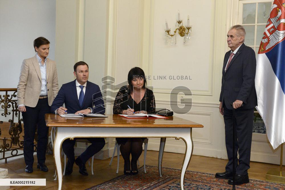 Ana Brnabic, Sanisa Mali, Alena Schillerova, Milos Zeman