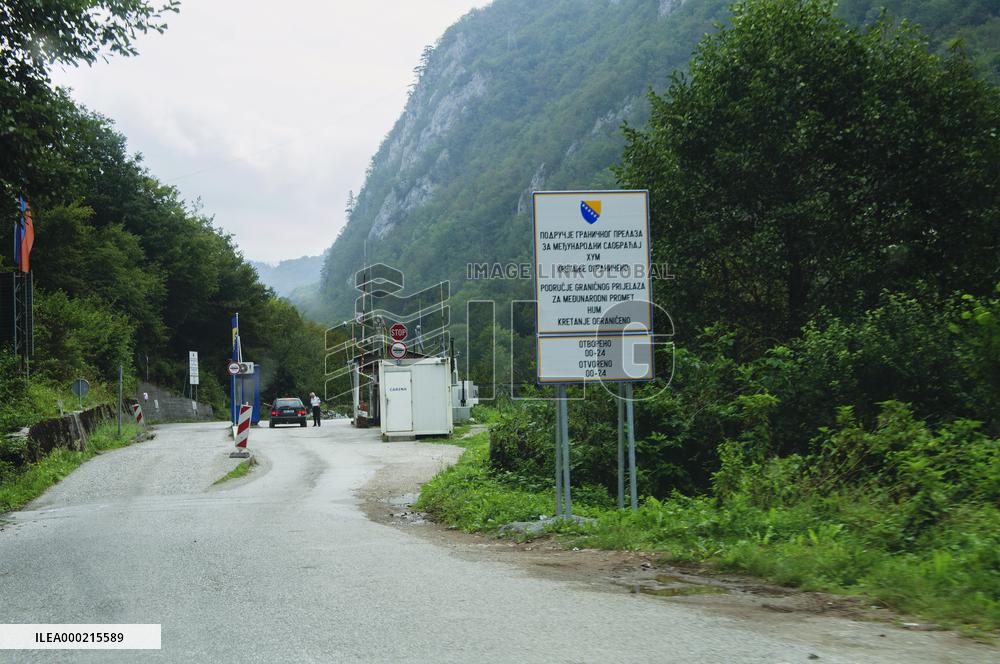 Hum/Scepan Polje border crossing Bosnia and Herzegovina - Montenegro, BIH-MNE