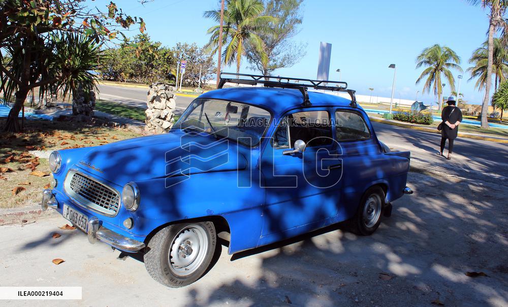 Life style in Havana, Skoda Spartak old car, veteran