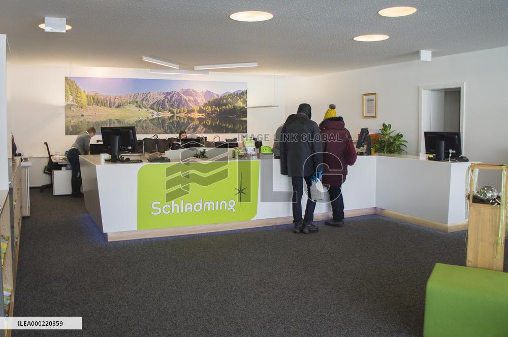 TOURIST INFO, information, Schladming, winter, snow