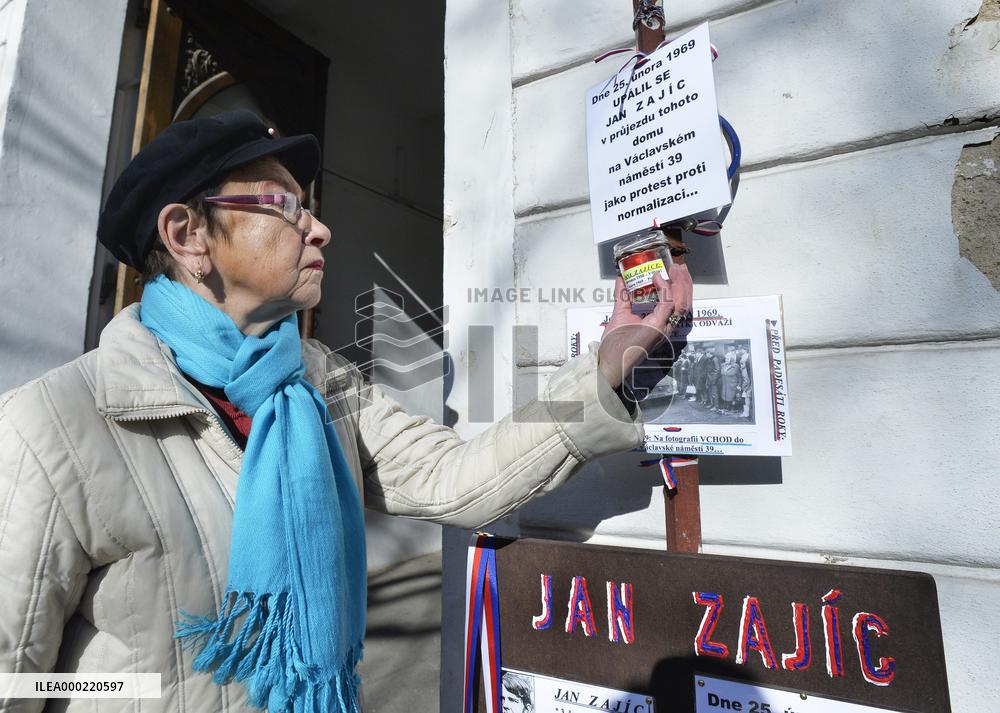 meeting in memory of student Jan Zajic, Jirina Siklova