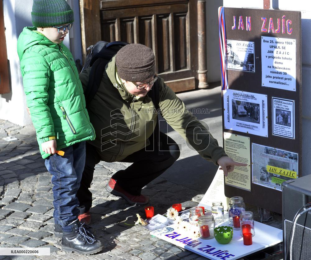 meeting in memory of student Jan Zajic