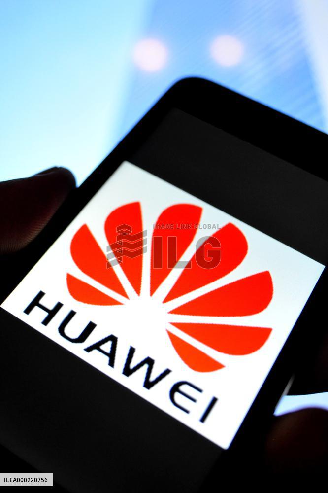 Logo Huawei, smartphone