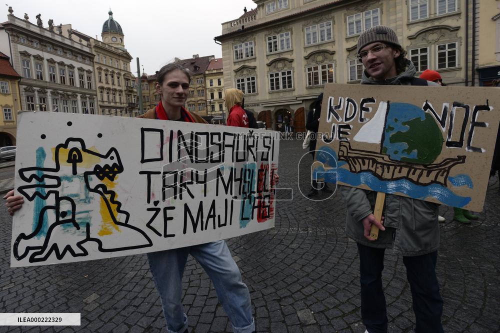 Fridays For Future in Prague, Czech Republic