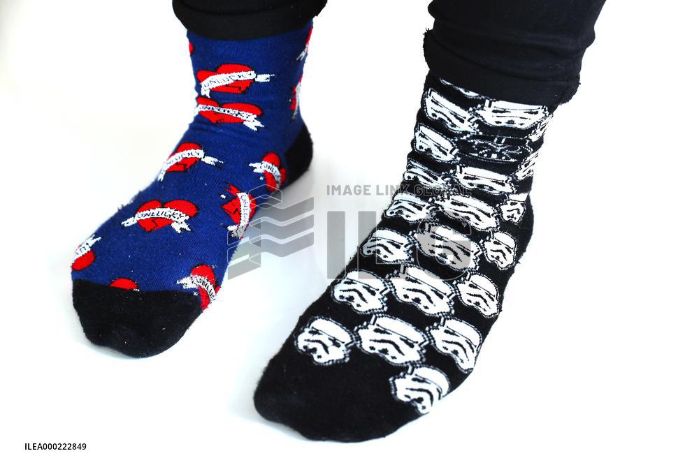 World Down Syndrome Day, symbol, different socks