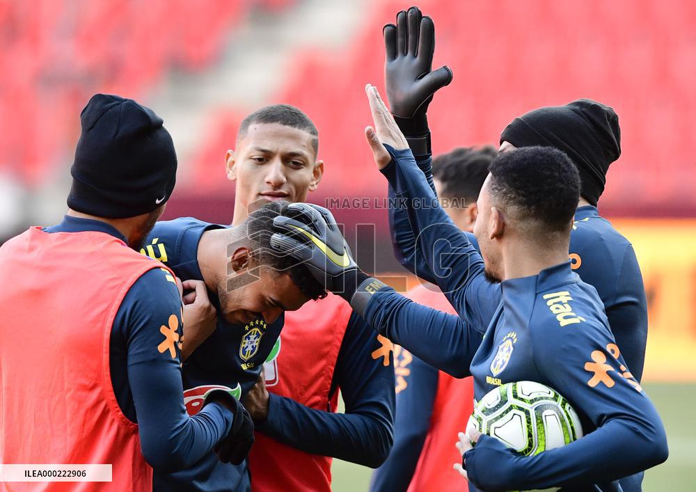 players of Brazilian national soccer team