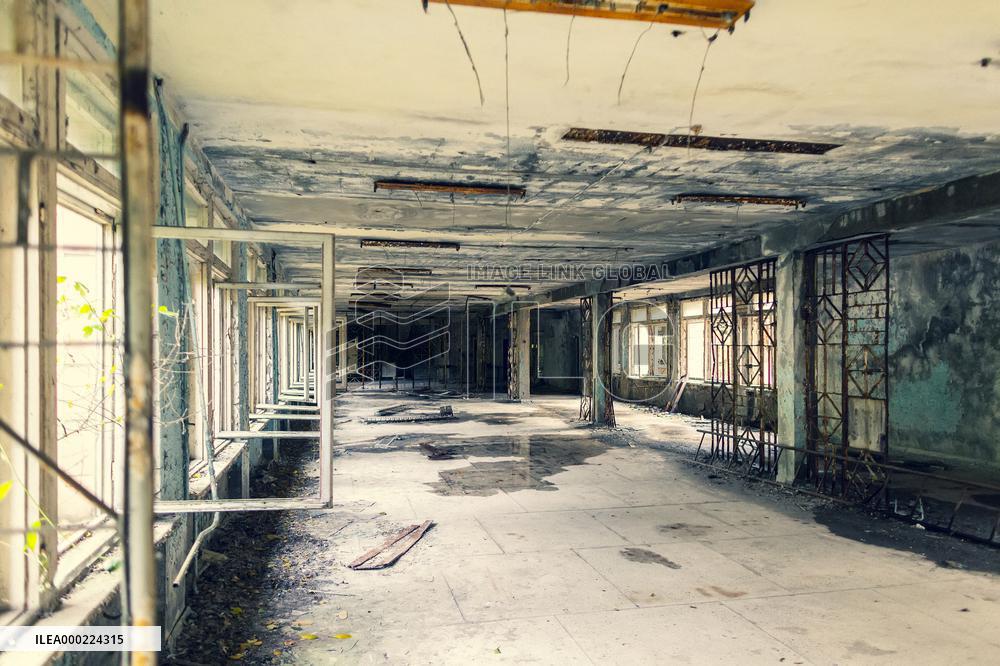 Chernobyl zone, restricted territory, Pripyat, Prypiat