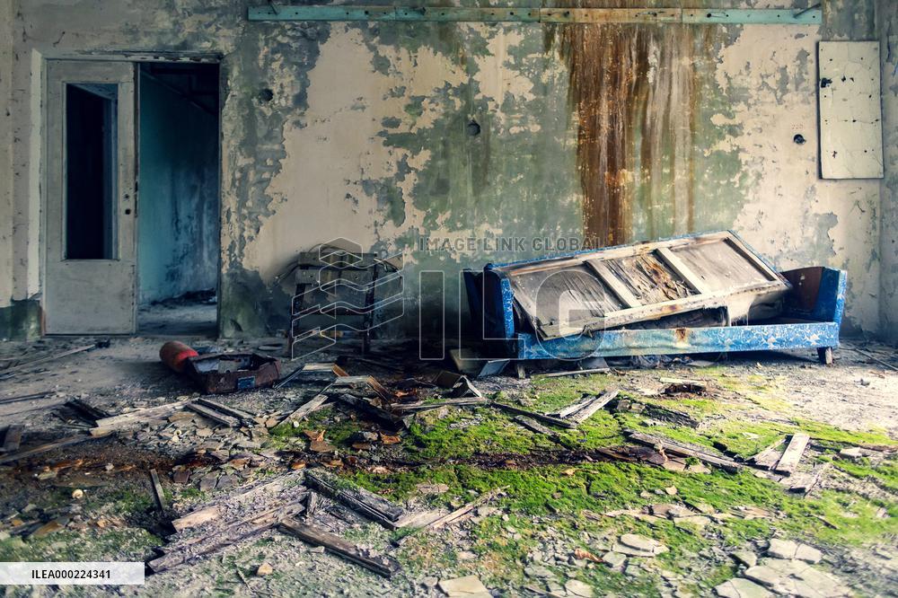 Chernobyl zone, restricted territory, Pripyat, Prypiat