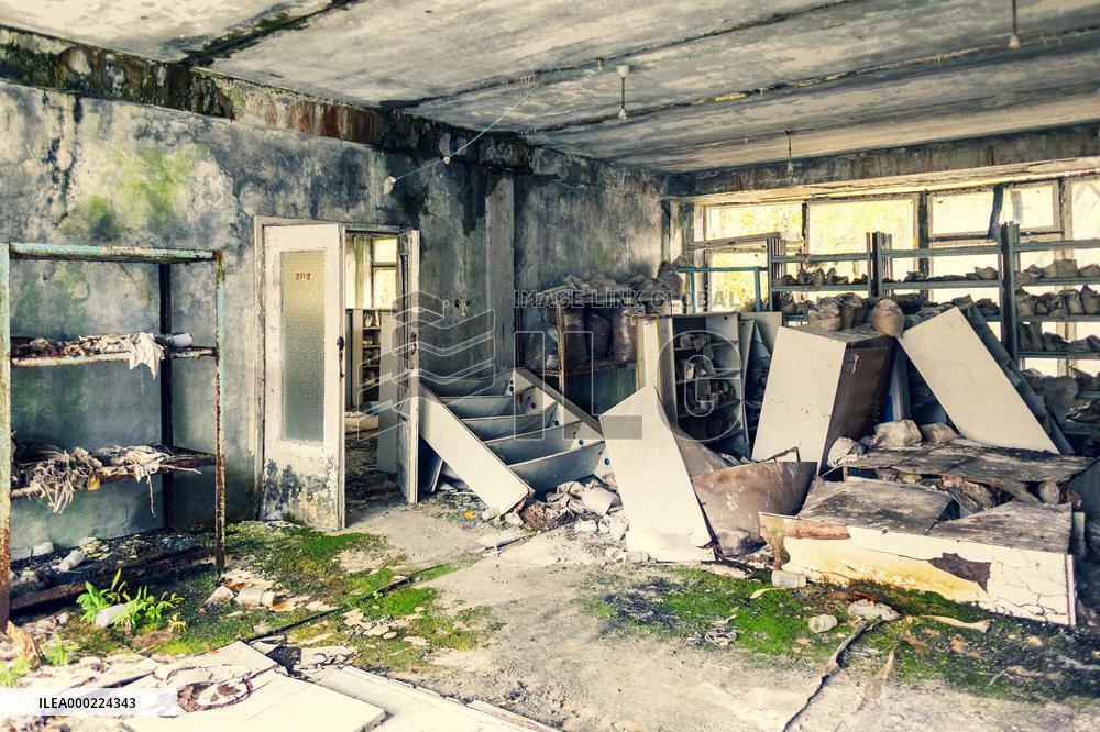 Chernobyl zone, restricted territory, Pripyat, Prypiat