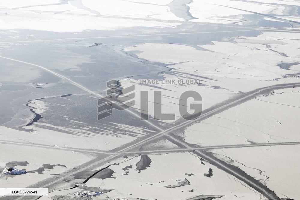 landscape, Finland, snow, lakes