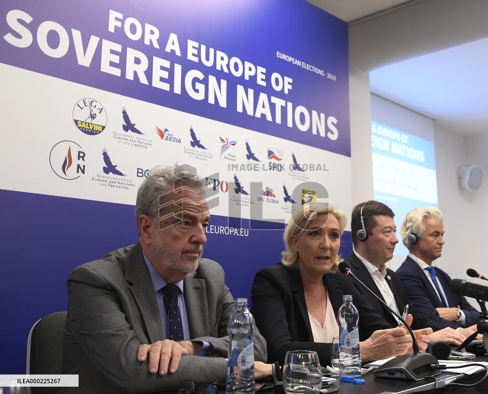 Gerolf Annemans, Marine Le Pen, Tomio Okamura, Geert Wilders