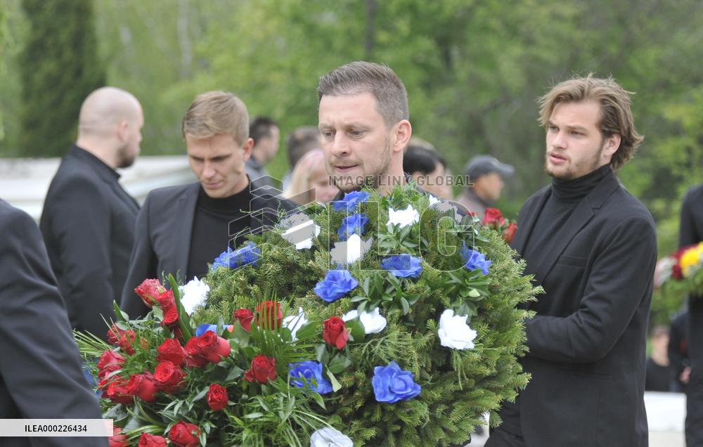 The funeral of Czech footballer Josef Sural