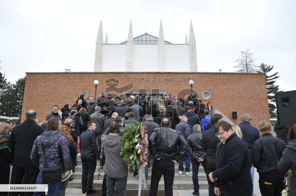 The funeral of Czech footballer Josef Sural