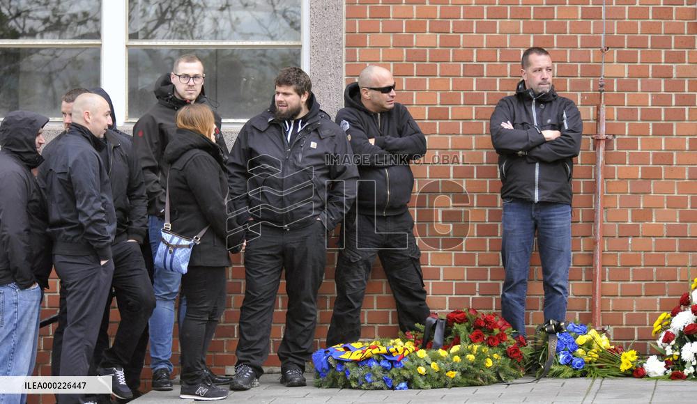 The funeral of Czech footballer Josef Sural