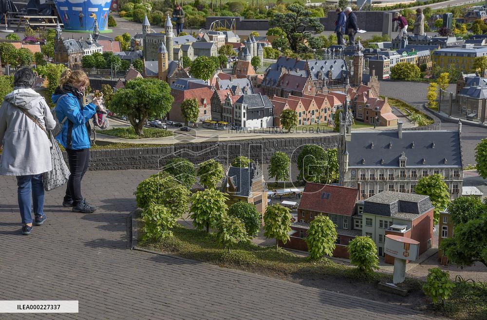 Miniature park Madurodam, tourists