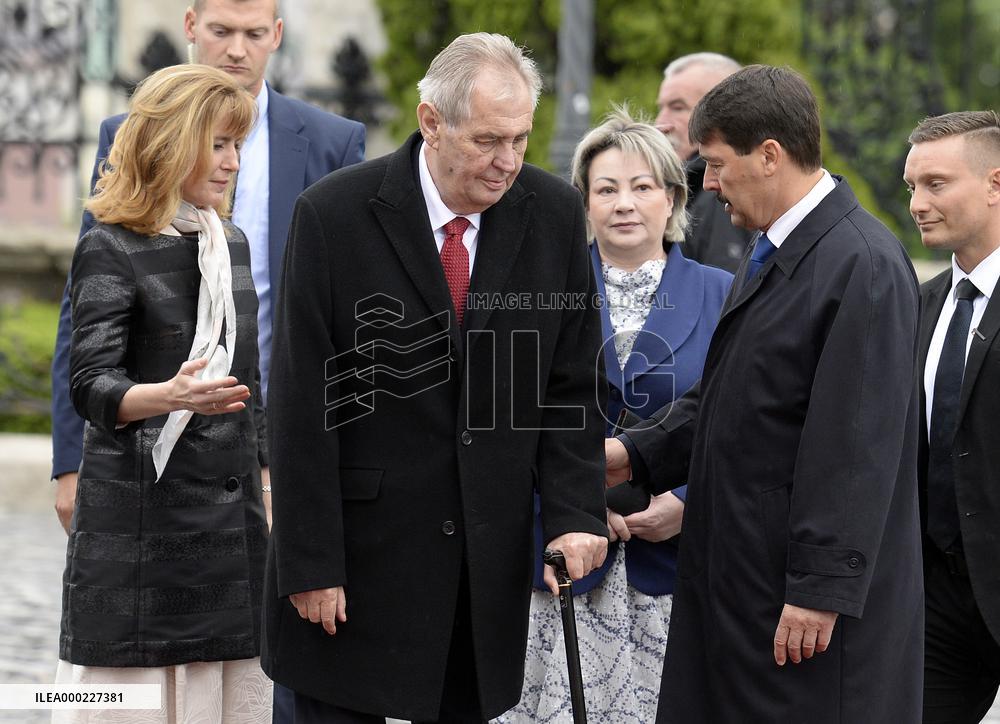Ivana Zemanova, Milos Zeman, Janos Ader, Anita Herczegh