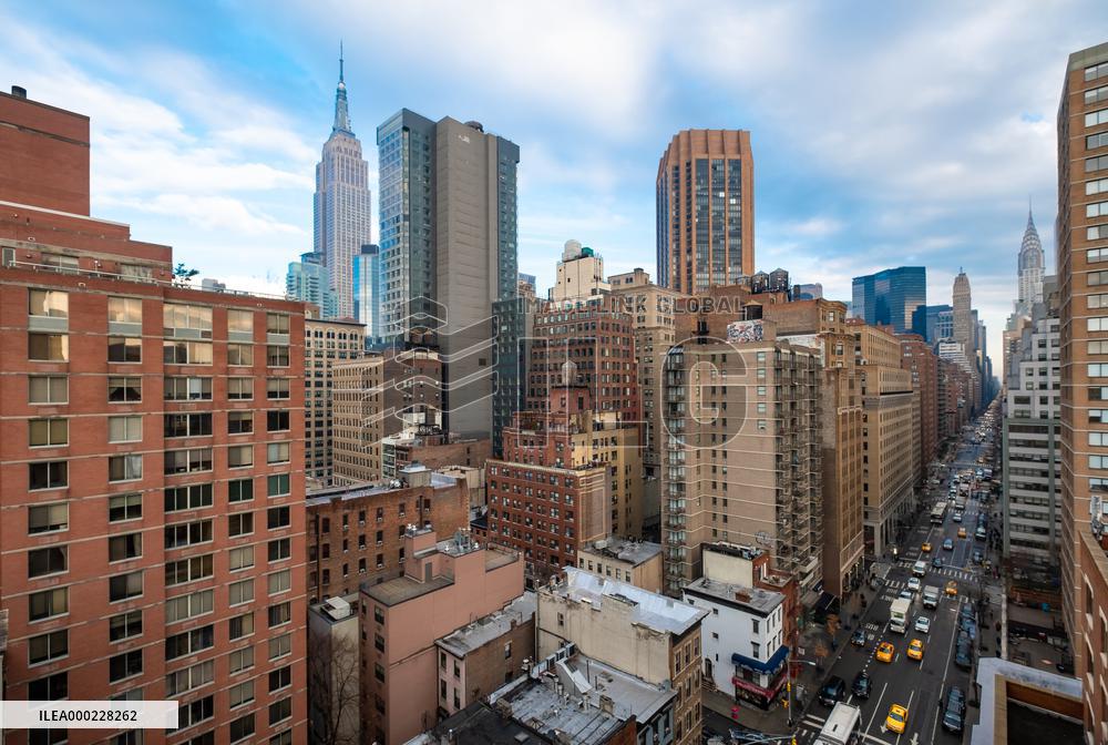 Chrysler Building, Empire State Building, Lexington Avenue, Manhattan, NEW YORK 2017, NY, New York City, NY, NYC
