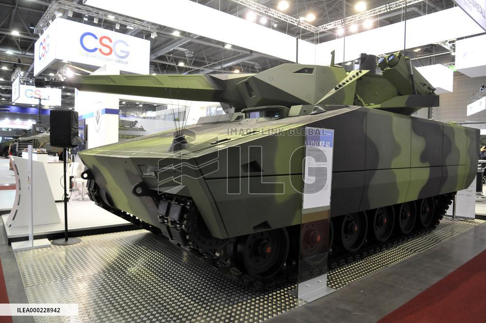 Lynx KF41 infantry fighting vehicle, international trade fair of defence and security technology IDET