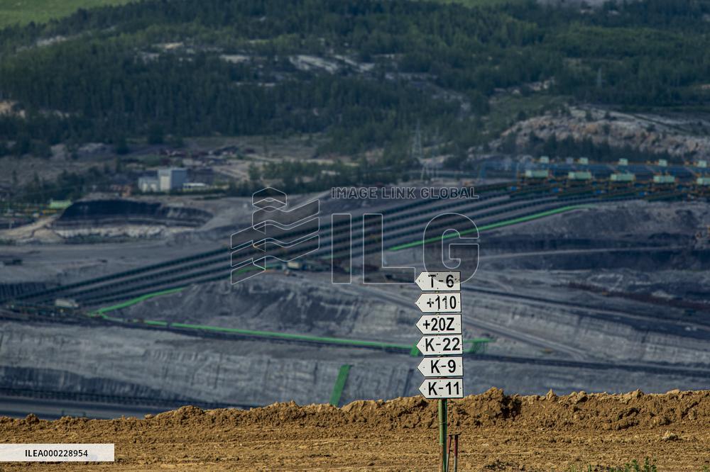 brown-coal mine and power plant Turow