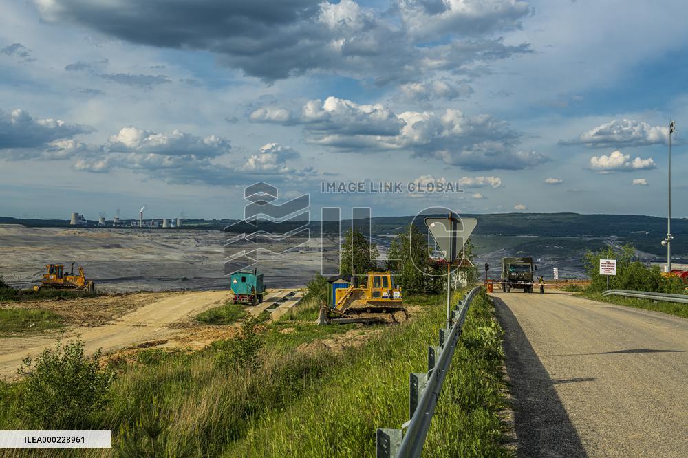 brown-coal mine and power plant Turow