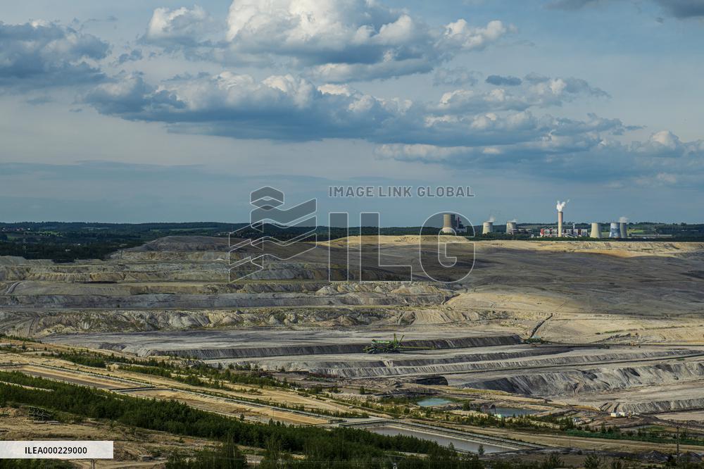 brown-coal mine and power plant Turow