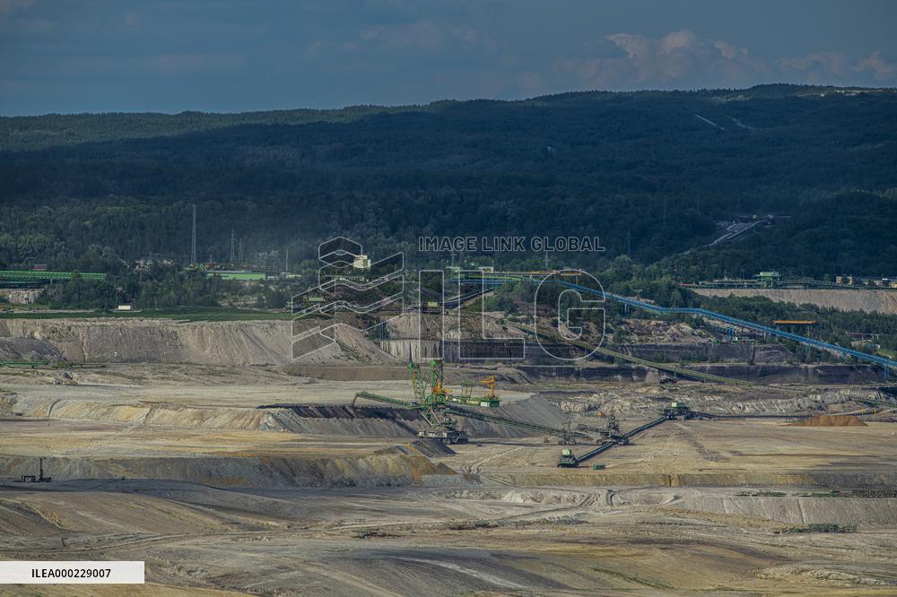 brown-coal mine and power plant Turow