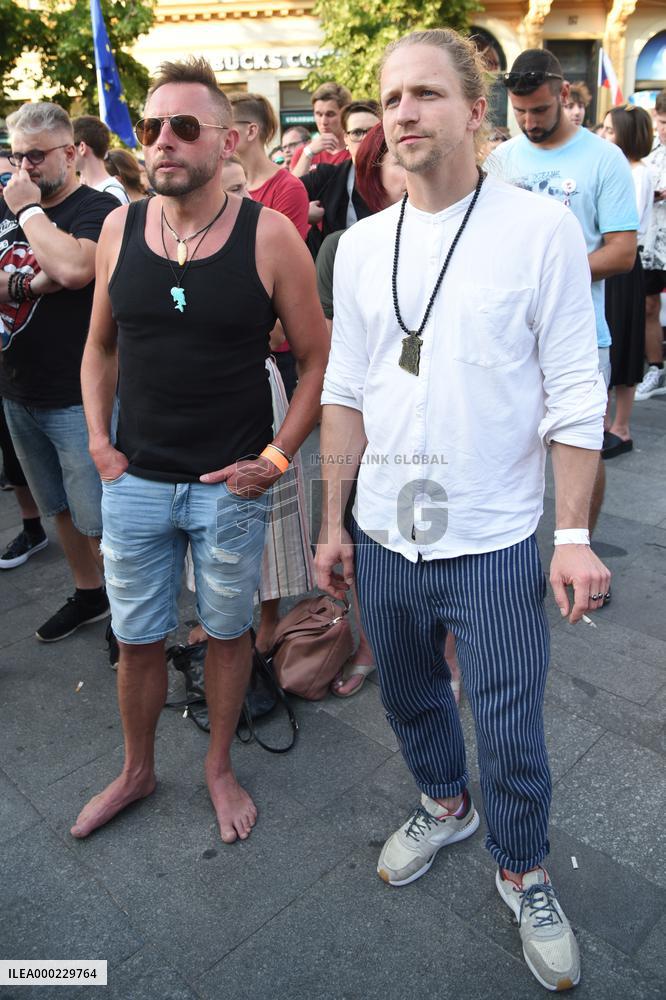 demonstration for Justice Minister Marie Benesova's resignation in Prague, Jan Tuna, Tomas Klus