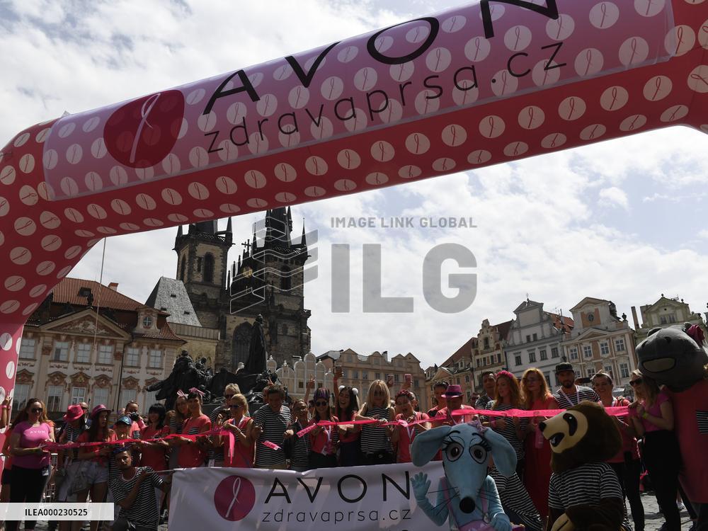 19th Avon march, people, dressed, pink colour