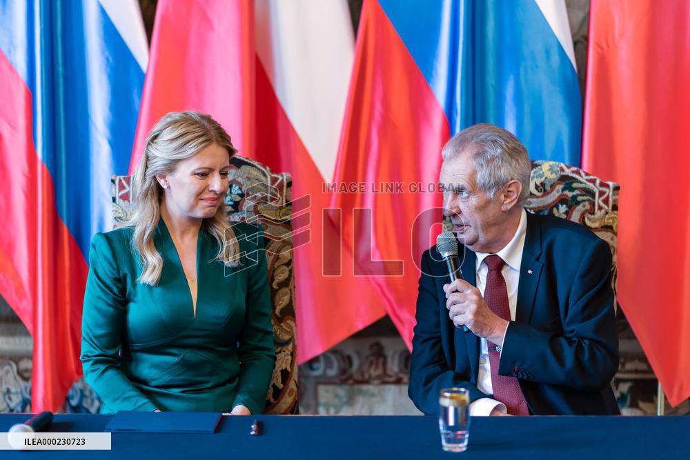 Zuzana Caputova, Milos Zeman