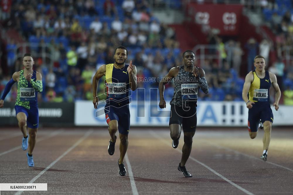 Pavel Maslak, Andre De Grasse, Christian Coleman, Jan Volko