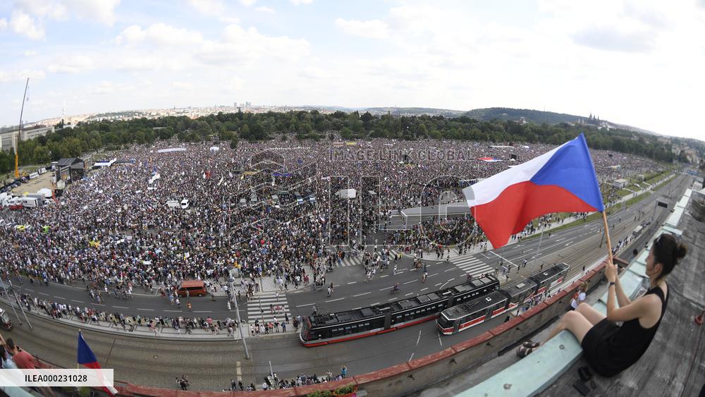 The largest Czech mass demonstration since 1989