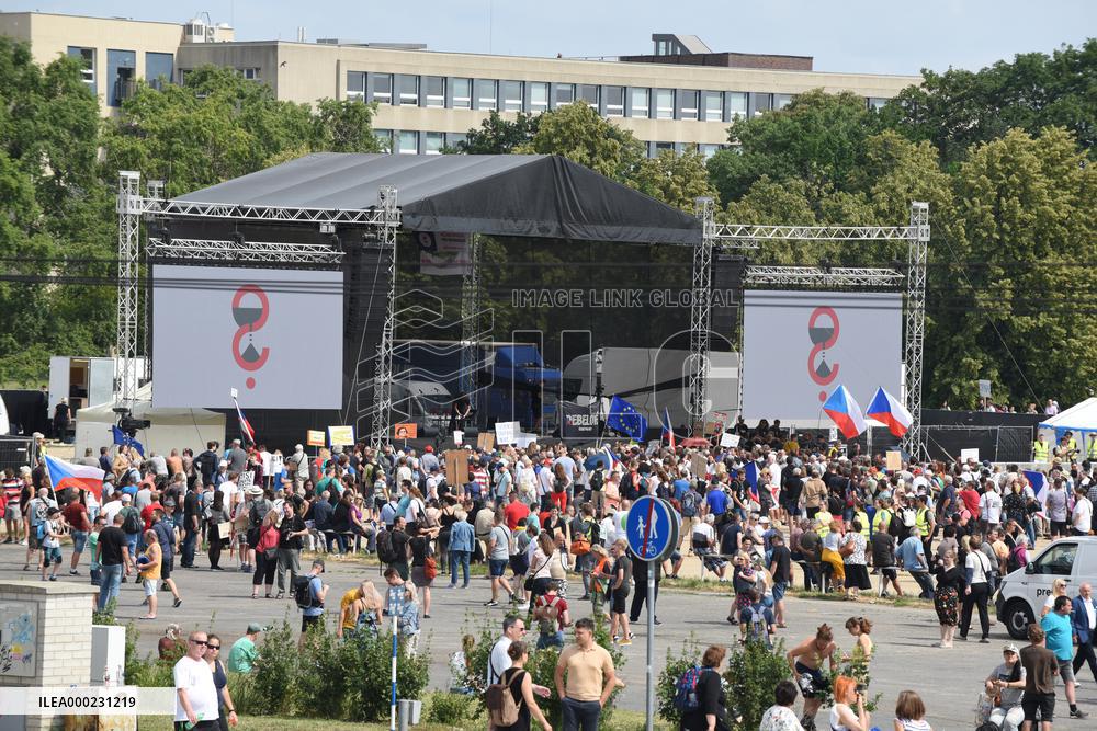 The largest Czech mass demonstration since 1989