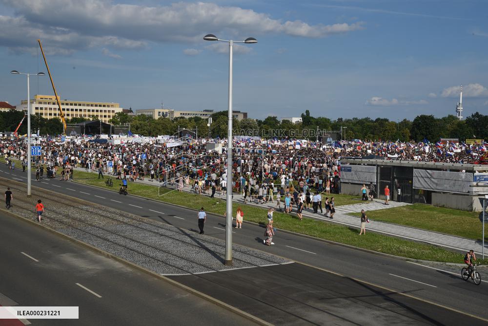 The largest Czech mass demonstration since 1989