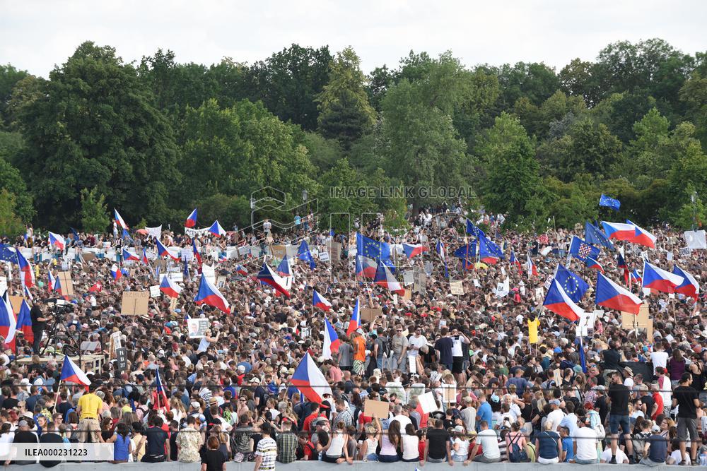 The largest Czech mass demonstration since 1989
