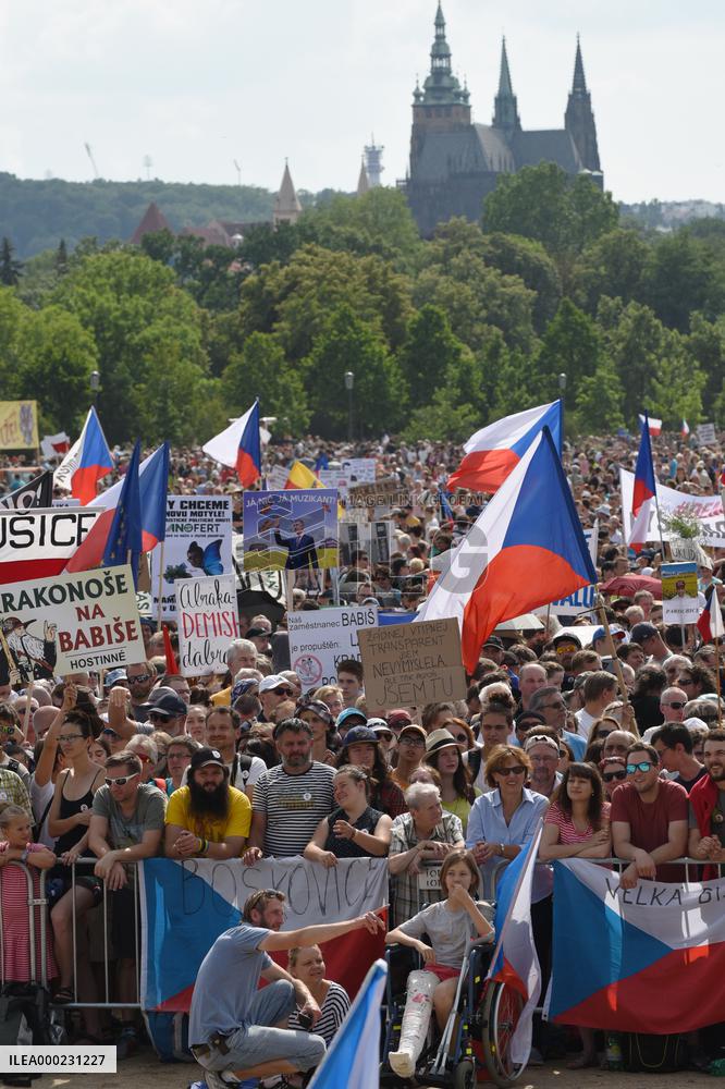 The largest Czech mass demonstration since 1989