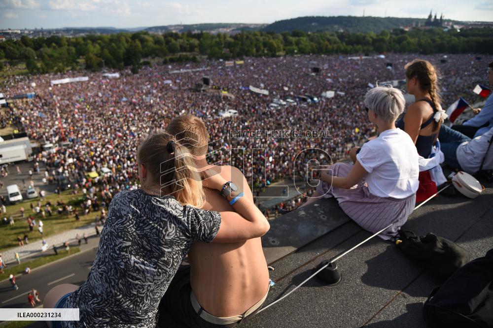 The largest Czech mass demonstration since 1989