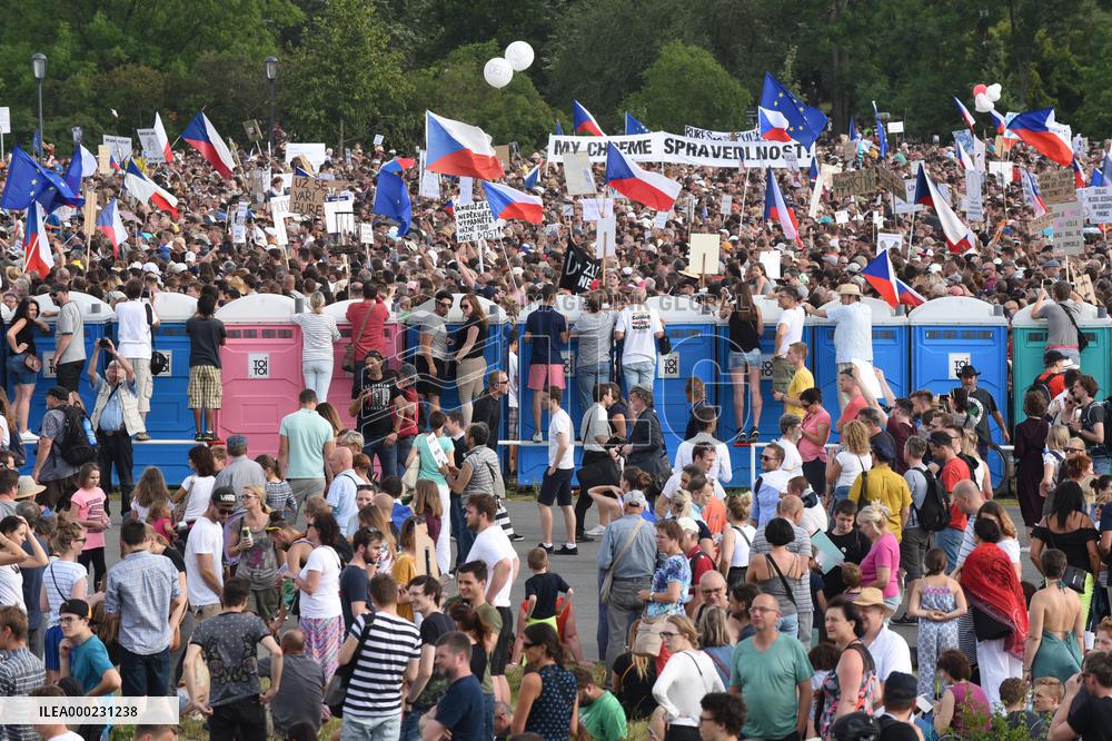 The largest Czech mass demonstration since 1989