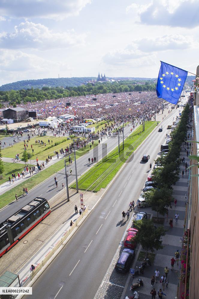 demonstration for Justice Minister Marie Benesova's resignation and against PM Andrej Babis in Prague's Letna plain