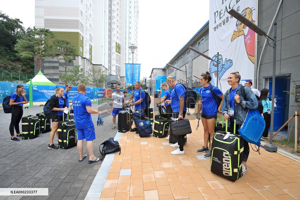 Reprezentace, plavci, MS, Gwangju, prijezd