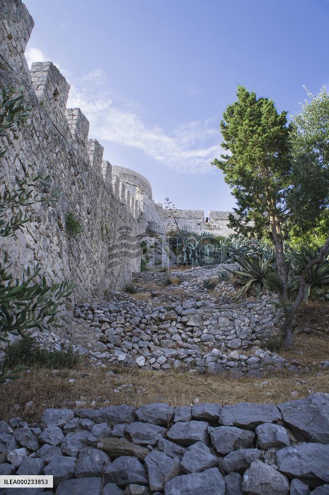 Hvar old town, Spanjola fortress, stronghold, castle