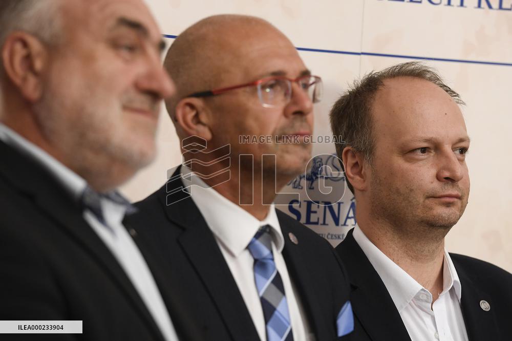 Petr Silar, Petr Holecek, Vaclav Laska, senators, Senate