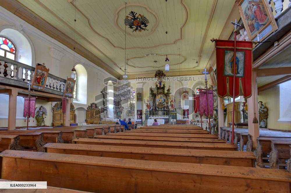 Horni Blatna, St Lawrence Church, Erzgebirge/Krusnohori (Ore Mountain) Mining Region