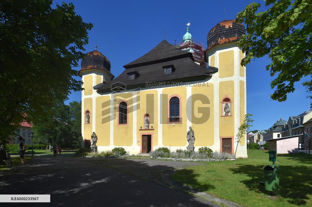 Horni Blatna, St Lawrence Church, Erzgebirge/Krusnohori (Ore Mountain) Mining Region