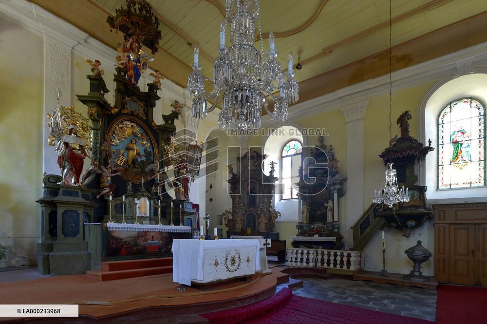 Horni Blatna, St Lawrence Church, Erzgebirge/Krusnohori (Ore Mountain) Mining Region