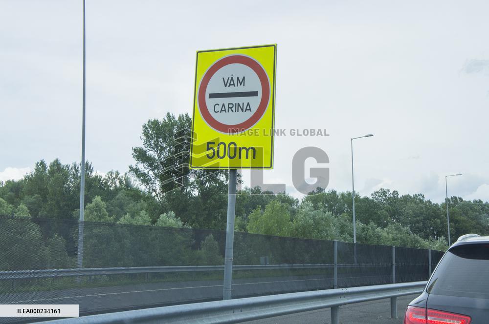 Gorican/Letenye border crossing Croatia - Hungary, HR-HUN